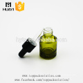 wholesale free samples,cosmetic green dropper essential oil glass bottles